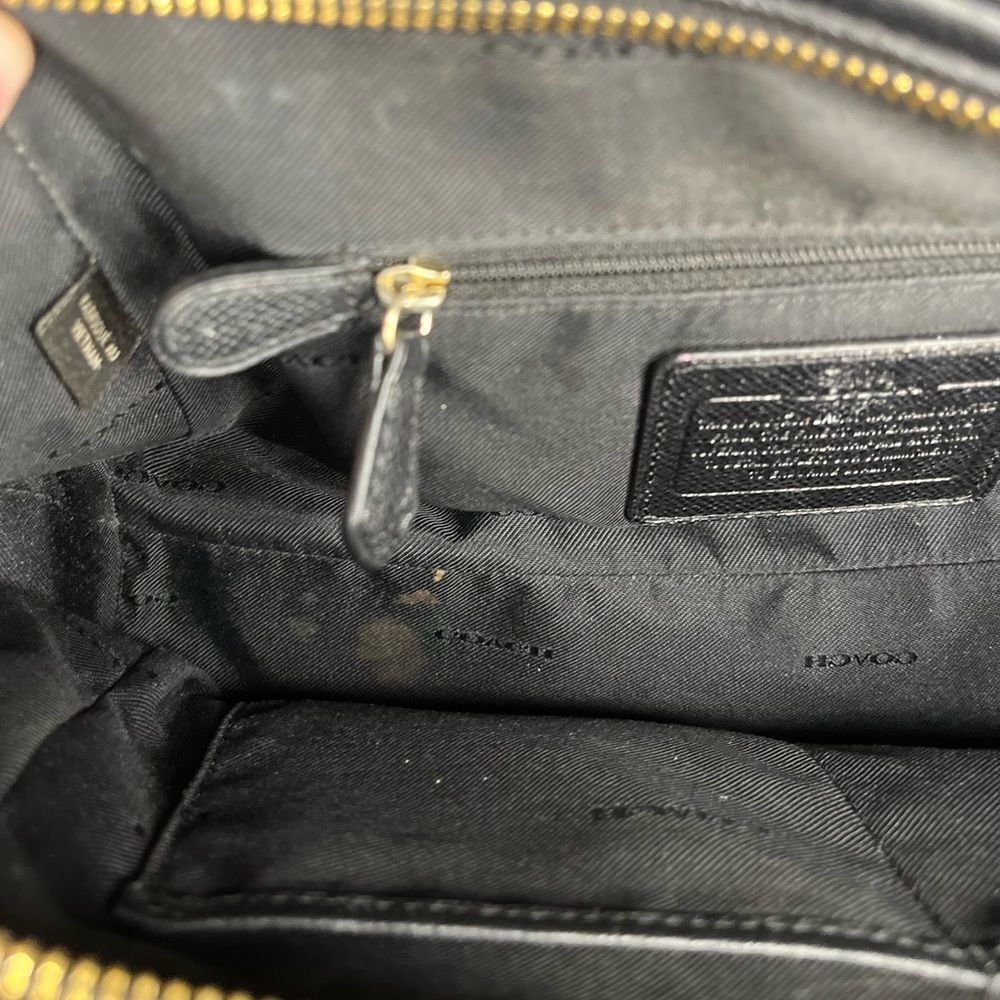 Coach Purse In Black Pebble Leather Nolita Satchel Women’s Bags 35650​​​ - Picture 12 of 16